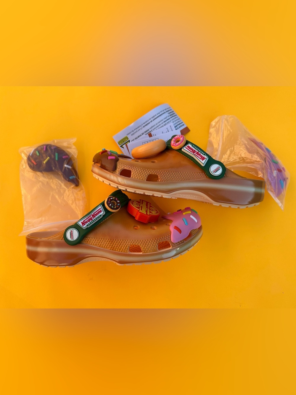 Brand New Limited Edition Krispy Kreme Donut Classic Crocs (W6/M4)